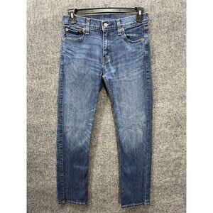 Levis 513 Slim Straight Leg Jeans Men’s 30x32 Blue Denim Stretch Medium Wash